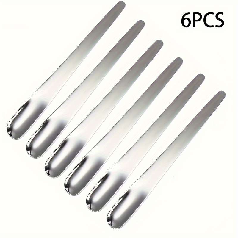 6pcs High Quality Stainless Steel Yogurt Spoon 12.29cm Cocktail Stirring Spoon Mini Ice Cream S