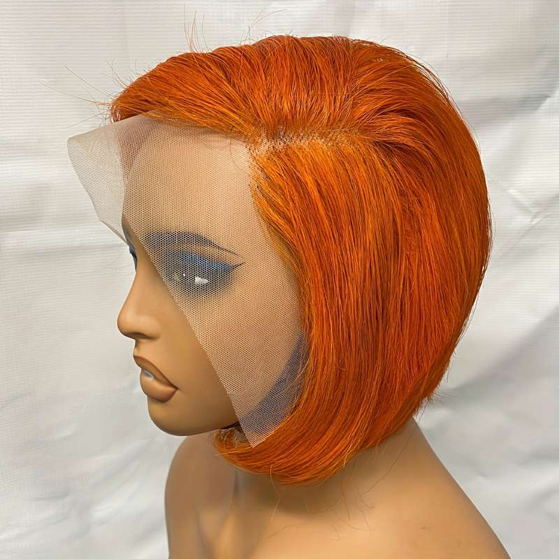 1Pc Orange 20.32cm Fashion Design Wig