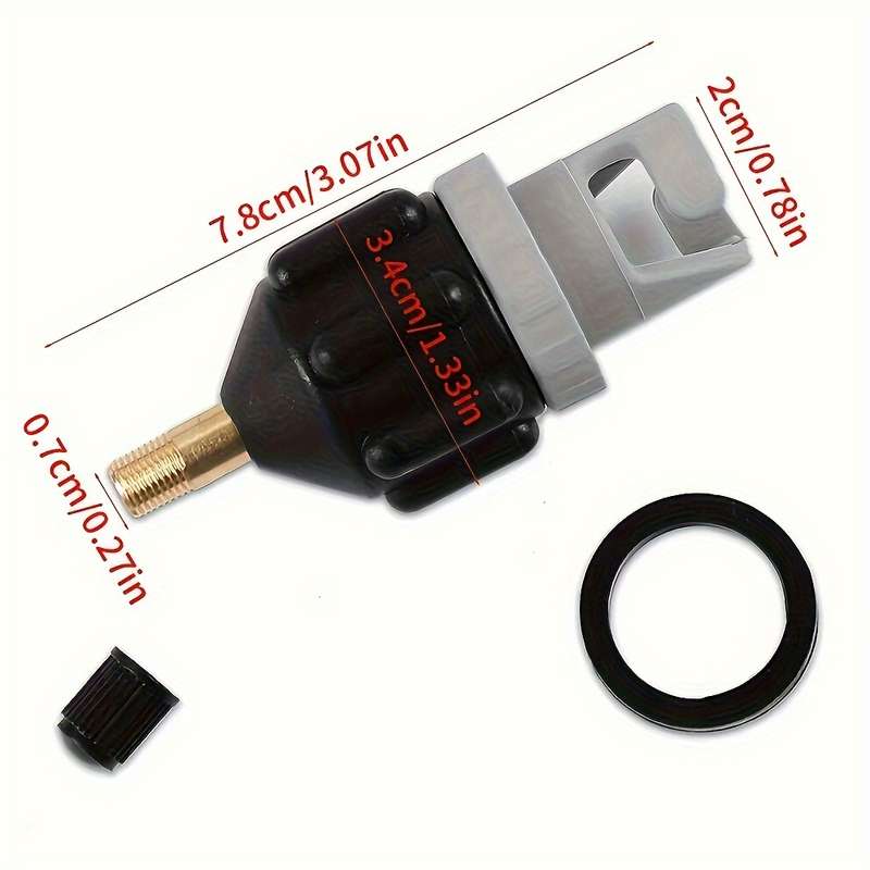 1Pc Black Sup Inflation Adapter Universal Air Valve Converter