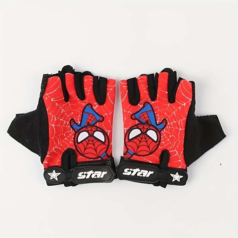 1 Pair Grey Outdoor Sports Gloves