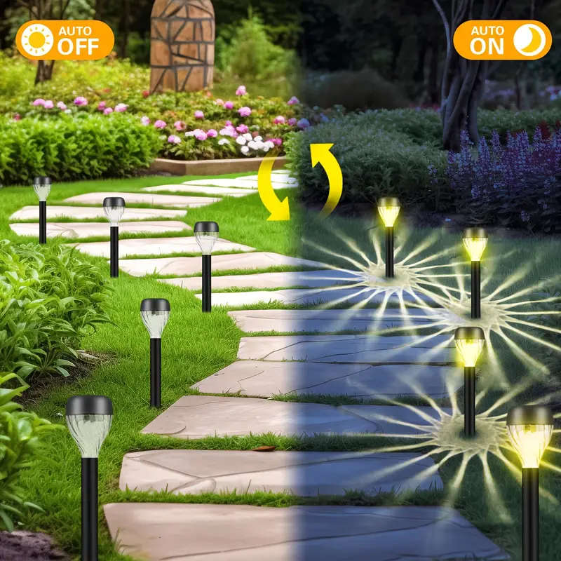 8 PCS Solar LED Lawn Lights