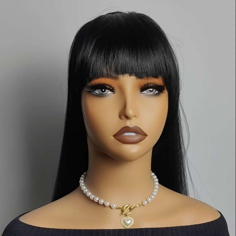 1Pc Black 60.96cm Fashion Design Wig