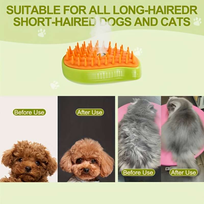 1pc Yellow Pet Comb