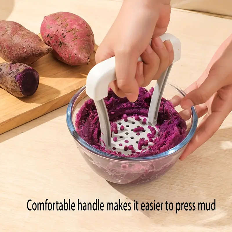 1pc Manual Potato Masher with Non-Slip Handle Plastic Vegetable Masher for Kitchen Gadgets and Tools