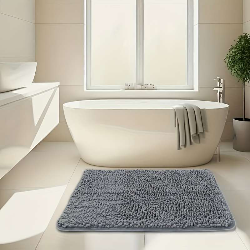 1Pc Dark Gray 40x60cm 15.74x23.62inch Floor Mat