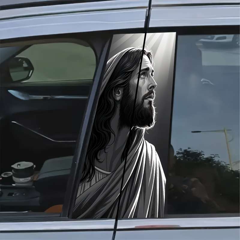 2pcs Jesus Christian Themed Stickers