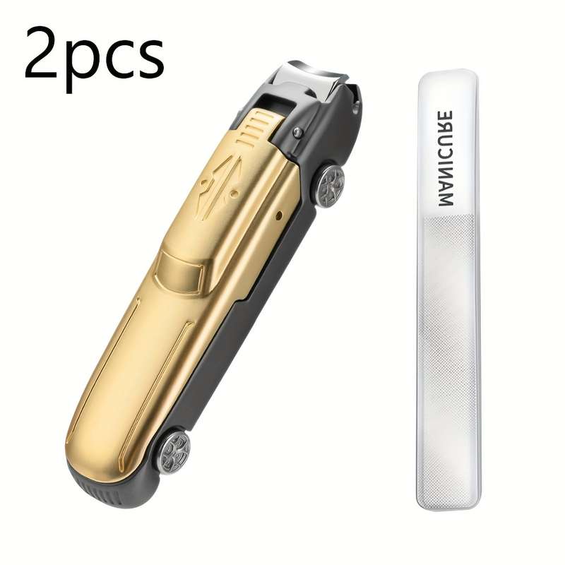 2pcs Original Nail Clipper Set Creative Car Styling Anti Splash Nail Scissors Portable Large Me