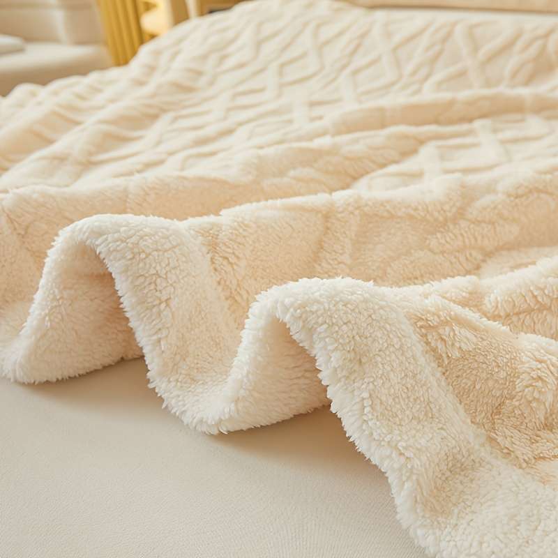 1ps Blanket Color Beige Color size 200x230cm