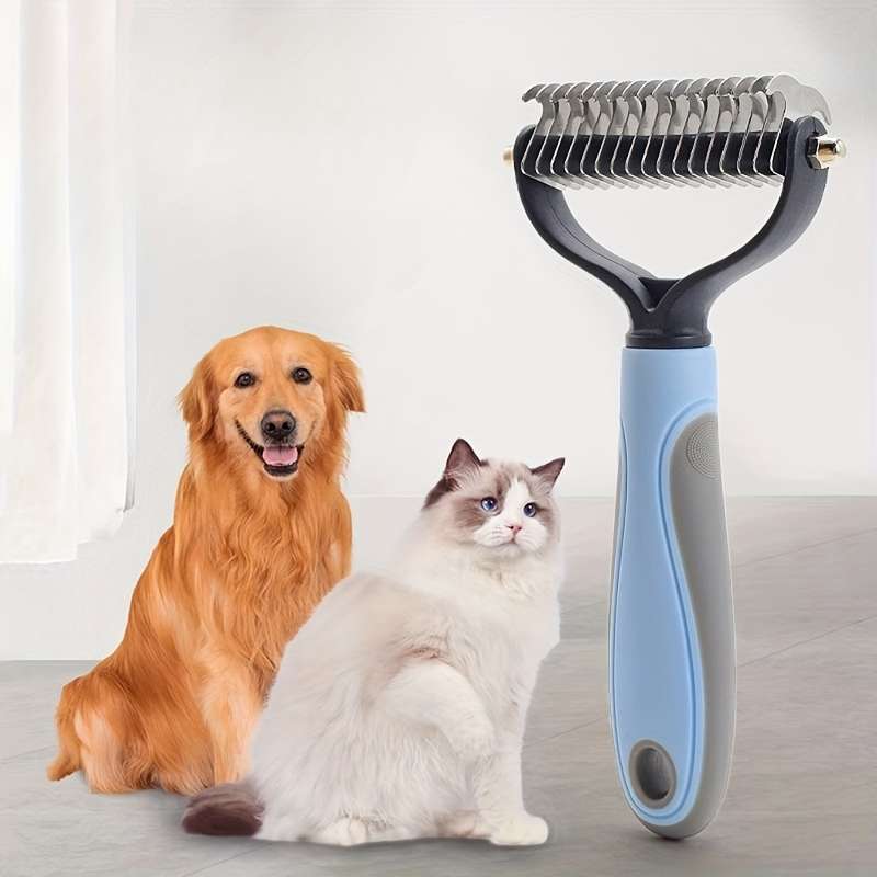1pc Blue 17 Teeth Pet Comb