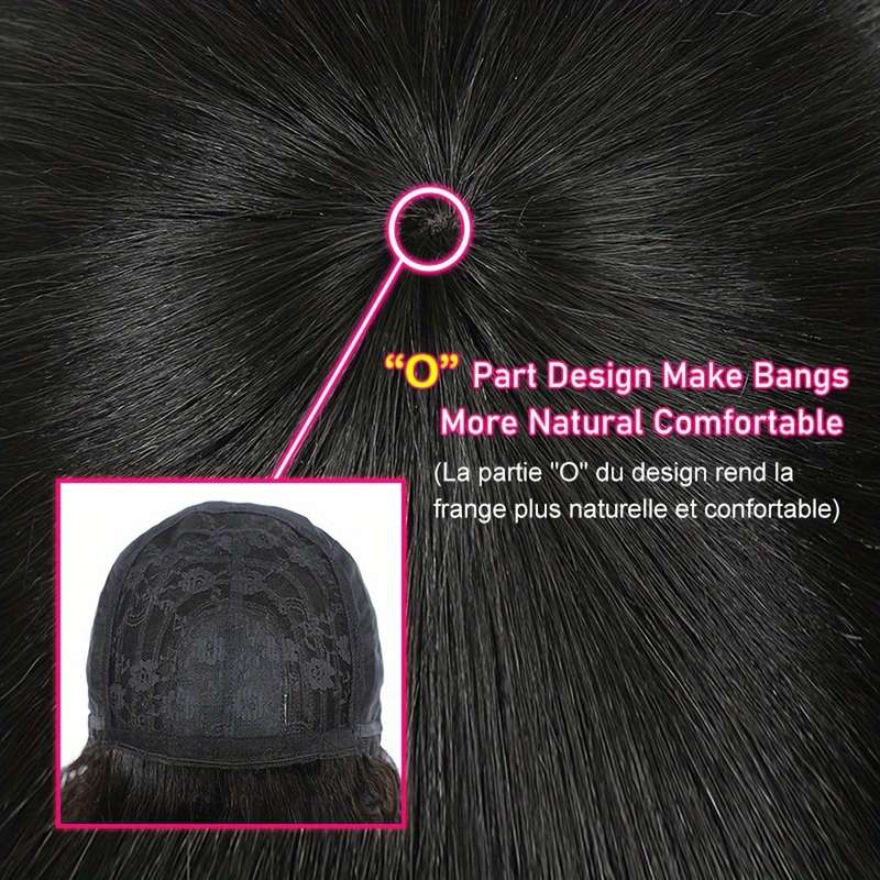1Pc Black 30.48cm Fashion Design Wig