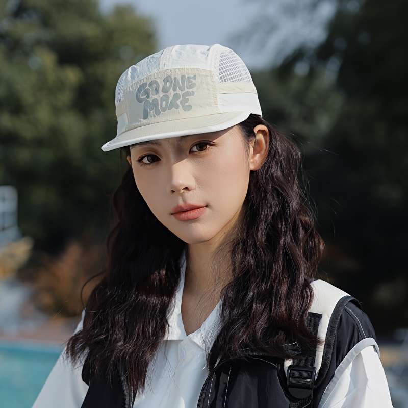 1pc Spring and Summer New Quick-Drying Baseball Cap for Men and Women Fashionable and Simple Lette