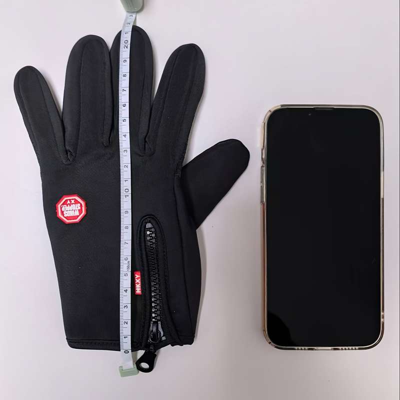 1 Pair Black Size L Outdoor Sports Gloves
