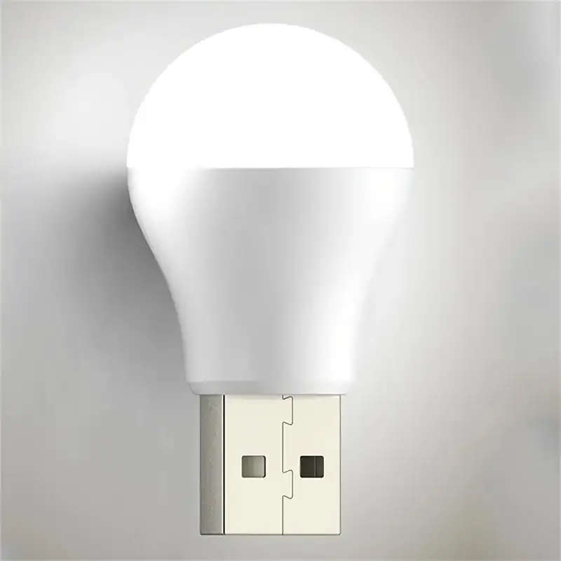 1pc Smart Mini USB Night Light White Eye Light Reading Light Can Be Used In Bedroom Kitchen