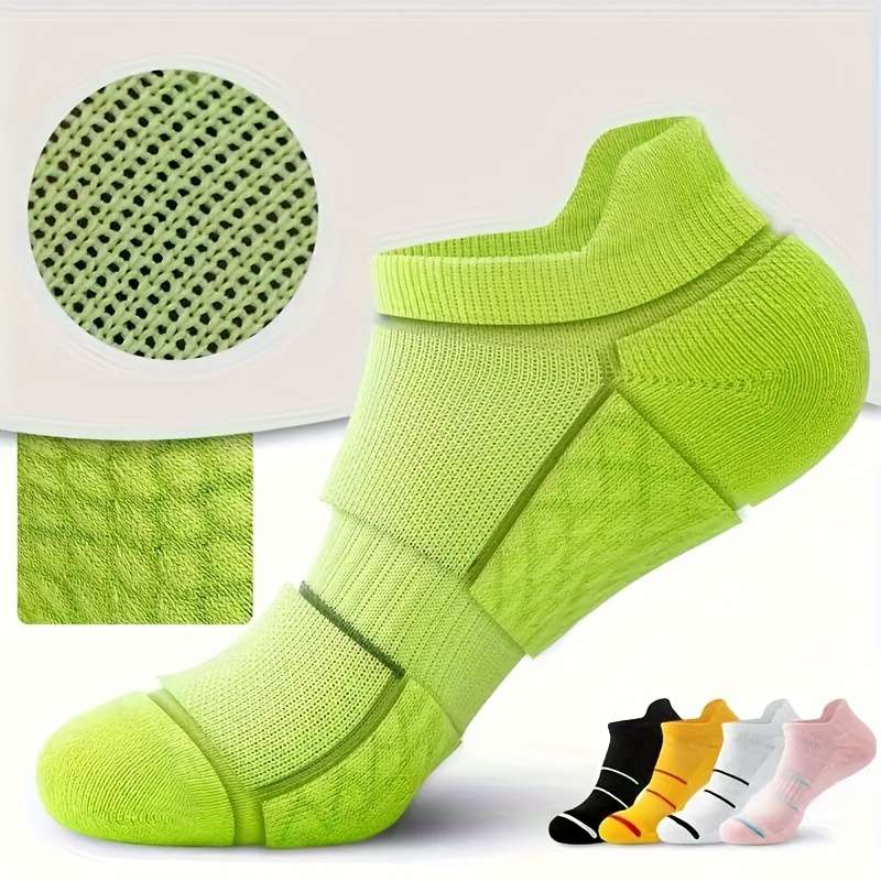 5 Pairs White One Size High Elastic Socks