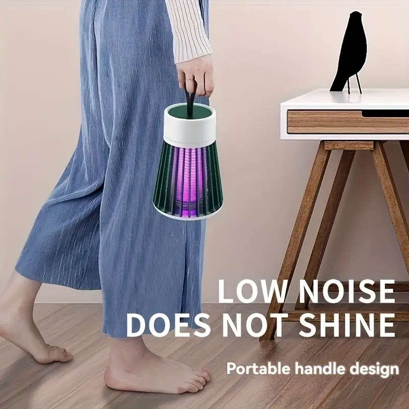 1pc USB-Powered Mosquito Killer Lamp with Night Light Silent Electric Insect Trap for Home Bedroom P
