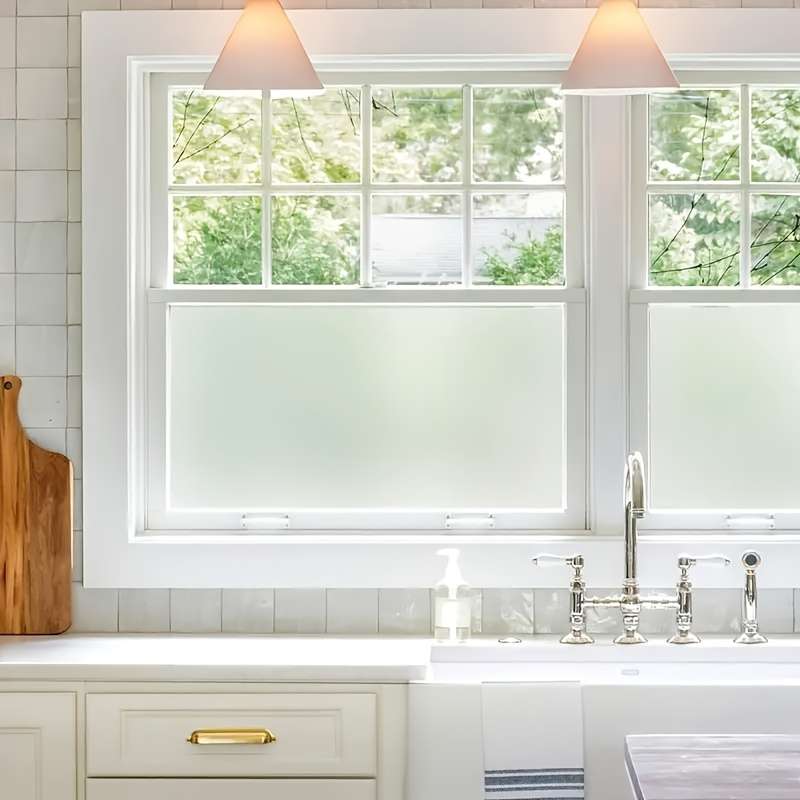1pc Pure Matte Size 60x500cm  23.62x196.85IN Door Window Sticker