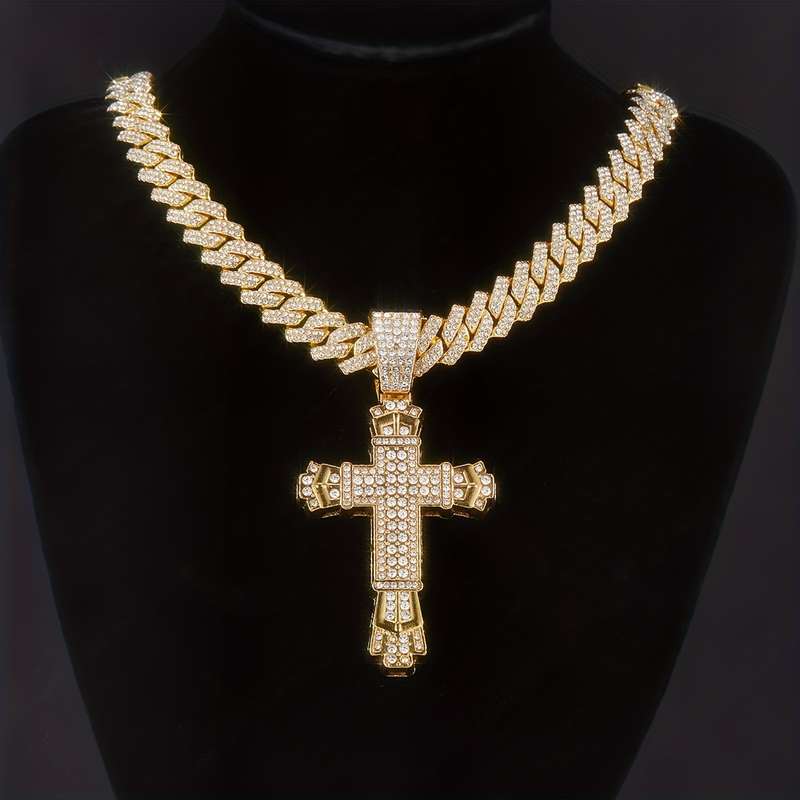 1 Piece Golden Jesus Theme Pendant