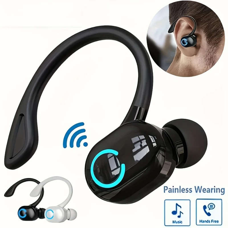 1pc Mini Wireless Earbuds Universal Phone Earphones Open-back Earcup Style Noise Cancellation for Vo