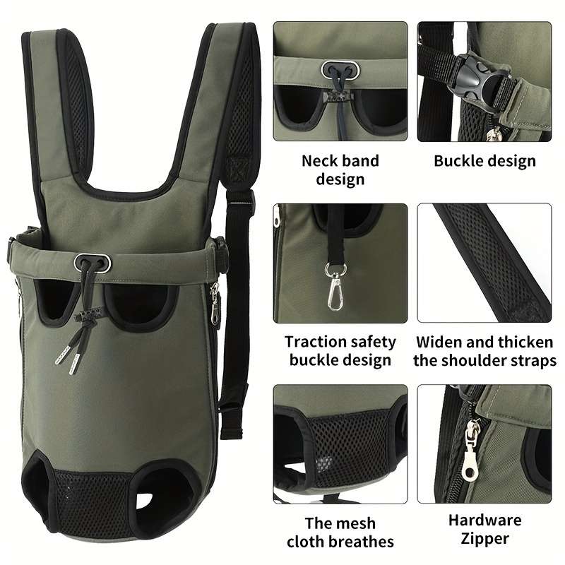 1pc Army Greensize L Pet Bag