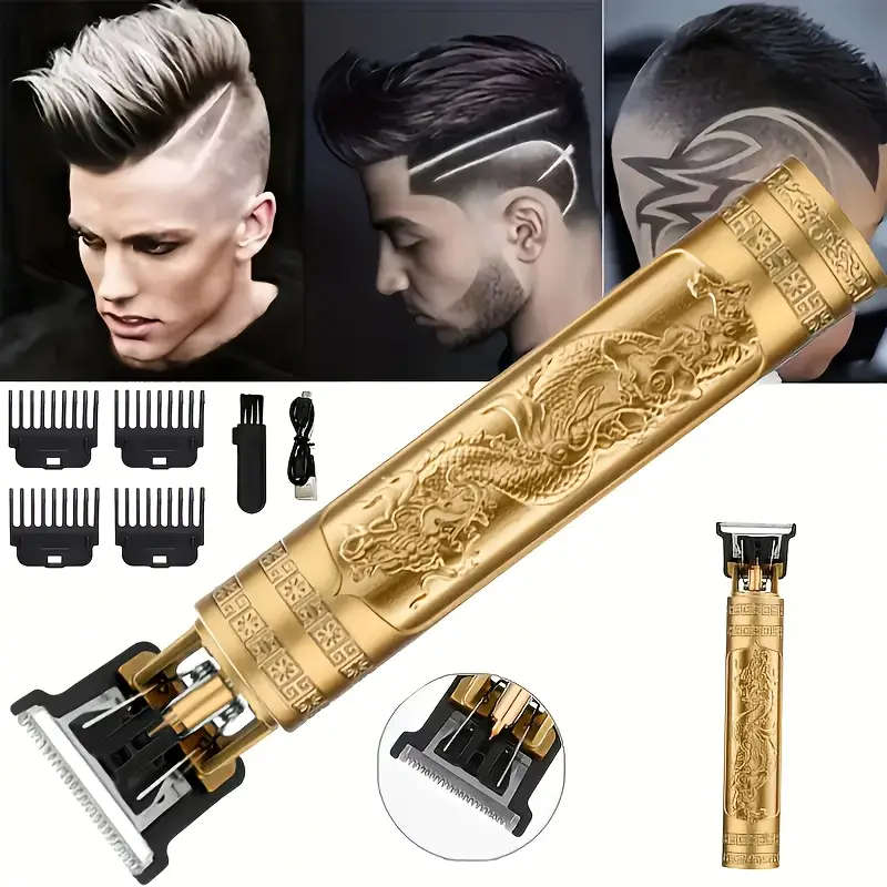 5pcs Men's Luxury Gift Set Golden-Tone Quartz Watch with Date Display Stylish Fashion Glasses Faux L