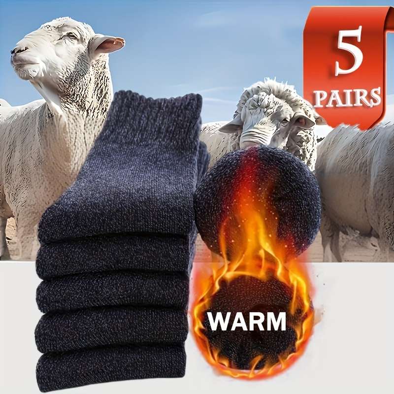 Sock 5 Pairs Black  One Size