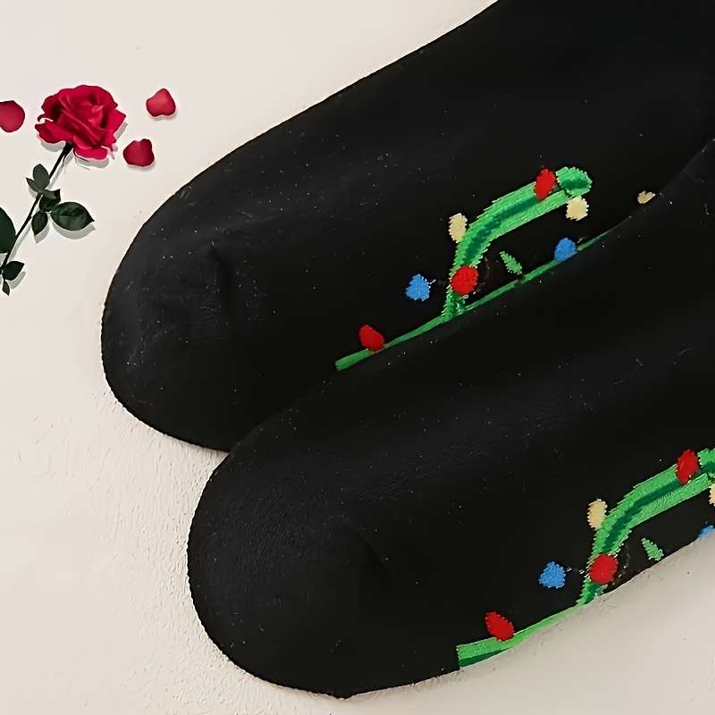 1 Pair Mixed Color One Size Socks