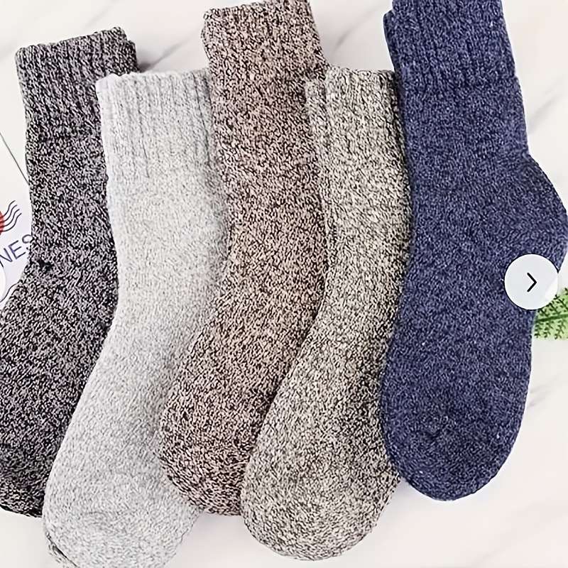 5 Pairs Gray One Size High Elastic Socks
