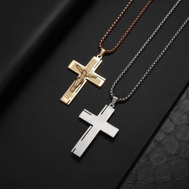 1 Piece Golden Jesus Theme Pendant