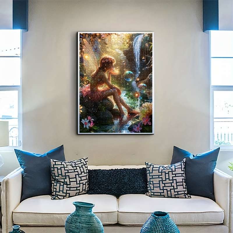 1000pcs Waterfall Fairy Jigsaw Puzzle Large Challenging Paper Puzzle for Adults I