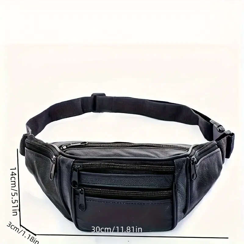 Mens Waist Bag Dark Coffee Color