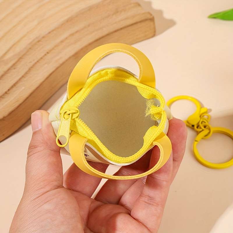 1pc An adorable purse with cute wallet multi-functional coin purse with portable keychain charm wi