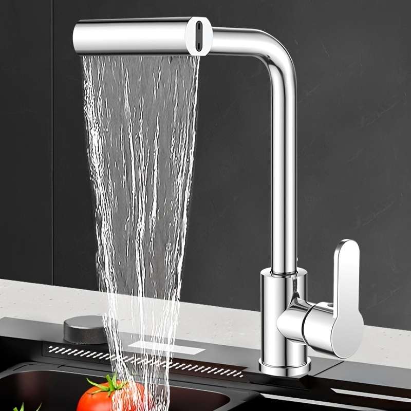 1pc Commercial Not Four Modes Of Outlet Kitchen Faucet With Sprayer Plus 60CM Inlet Pipe Rotary Sp