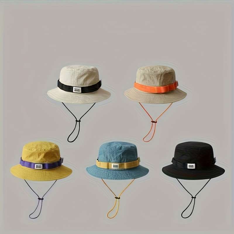 1pc The same outdoor adventure camping hat for men and women color block theme beautiful and prac