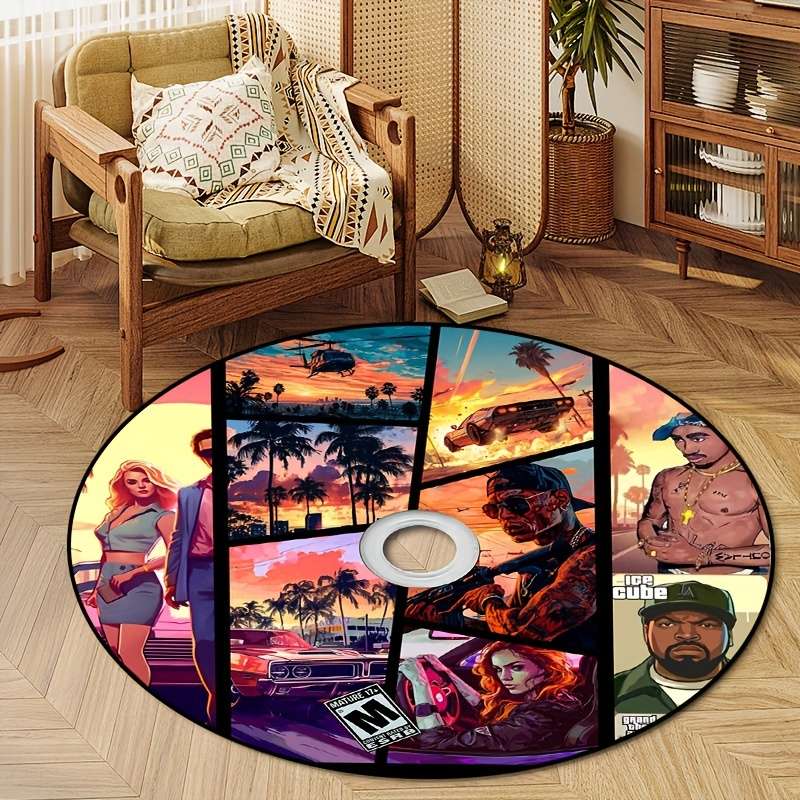 1Pc 31.49x31.49inch 80x80cm Floor Mat