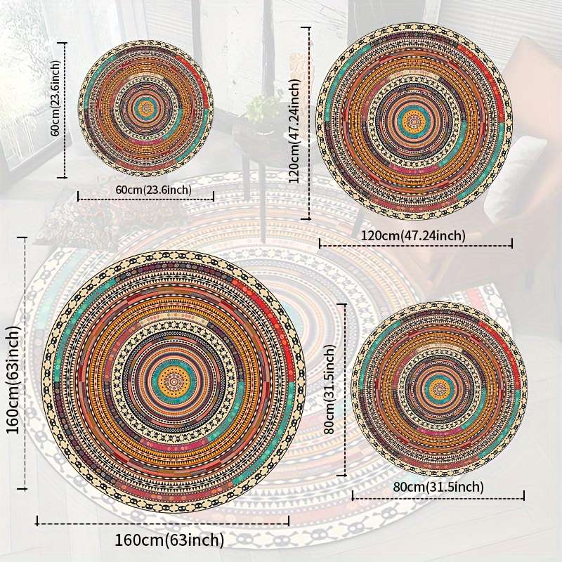 1Pc 31x31inch 80x80cm Floor Mat