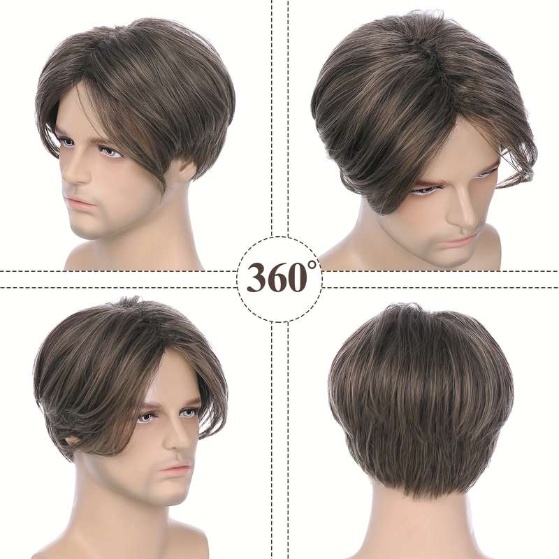 1Pc Brownness 30.48cm Fashion Design Wig