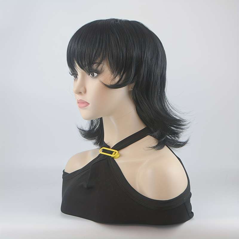 1Pc Grey 35.56cm Fashion Design Wig