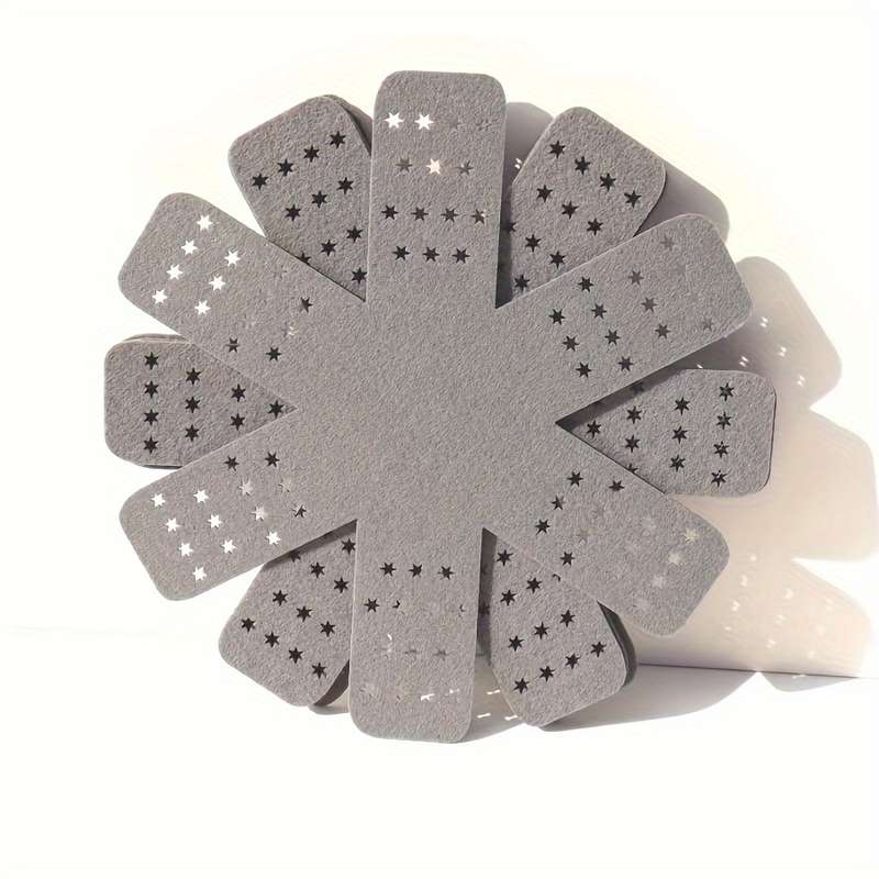 6pcs multi-color hexagonal placemat outdoor cooking insulation mat