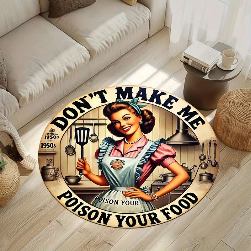 1Pc Round 47x47inch 120x120cm Floor Mat