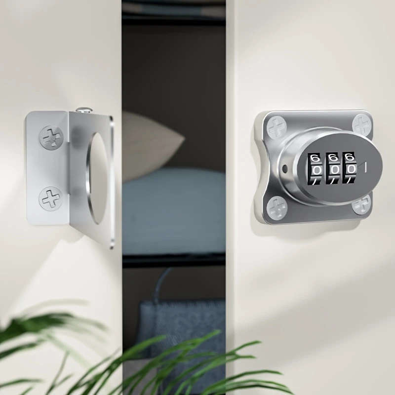 1pc Cabinet Doors Combination Locks Shoe Cabinets Drawer Cabinets File Cabinets Iron Cabinets