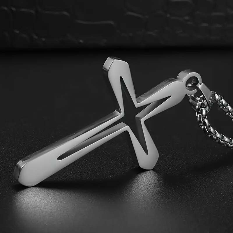 1 Piece Silvery Jesus Theme Pendant