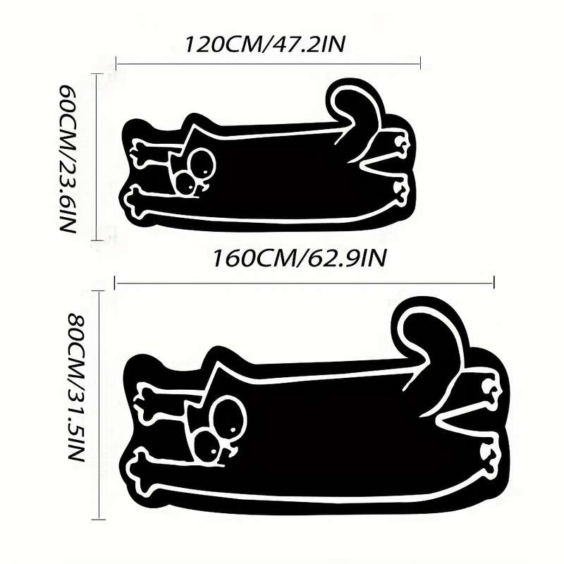 1Pc 80x160cm 31.5x63inch Floor Mat