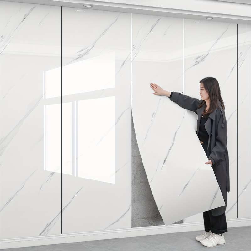 1PC Wall StickersLarge Flower White Pattern60X300CM  23.62X118.11IN