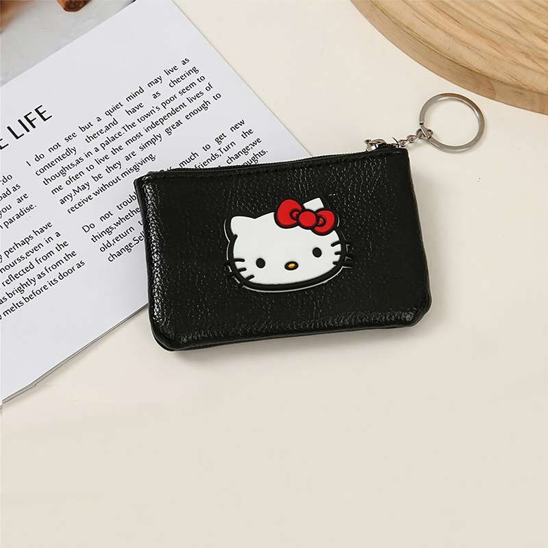 1pc Sanrio Hello Kitty Kuromi Cute Cartoon Coin Purse Compact Zippered Wallet for Coins Li