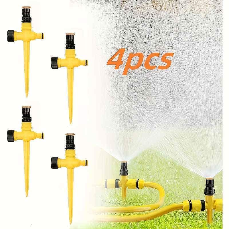 4Pcs Set Green Automatic Garden Sprinklers