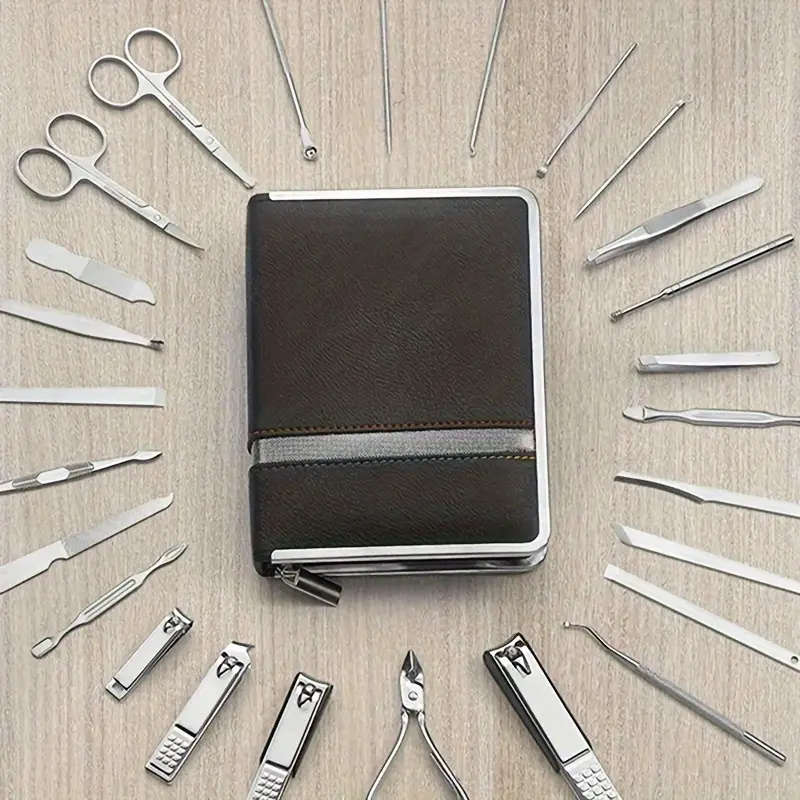 26pcs Nail Clipper Kit with Nail Clipper Ear Spoon Nail Files for Men And Women Toe Nail