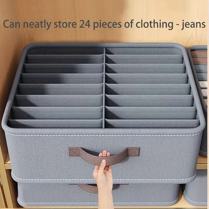 24 Compartment Large Nylon Storage Basket Premium Quality Folding Organizer Easy Install Holds