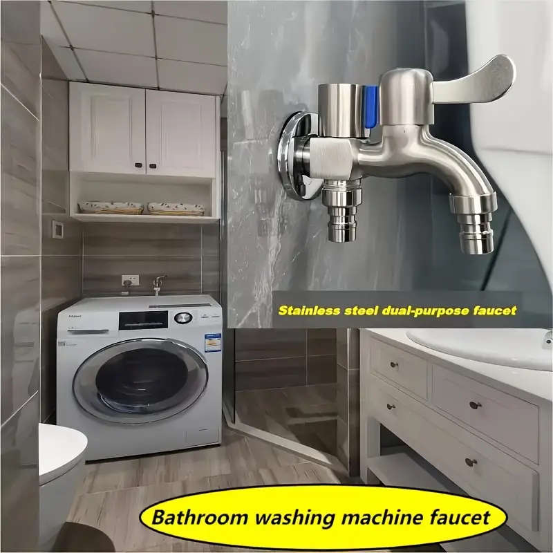 Dual Use Stainless Steel Faucet