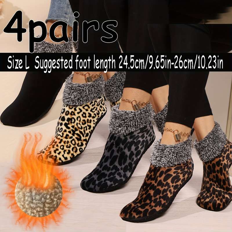 Sock 4 Pairs Of Floor Socks Set Size L