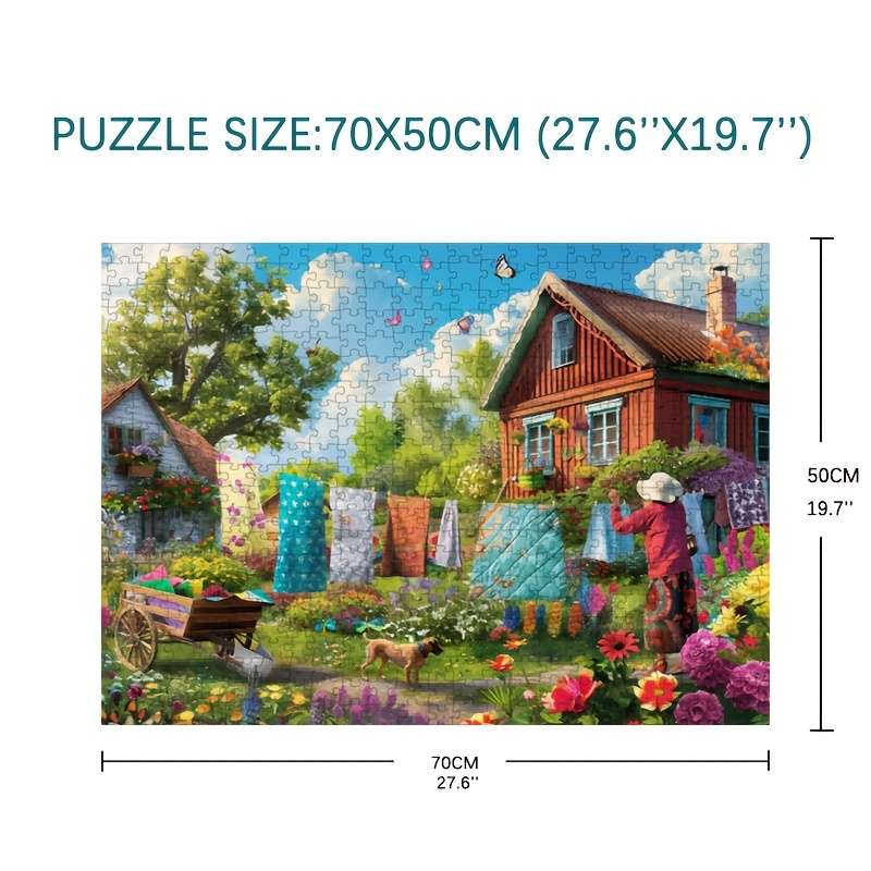 1000pcs Puzzle boardcard jigsaw puzzle Countryside Scene Puzzle Ideal for Adults 1000